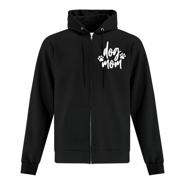 Dog Mom - Zip Up Unisex Hoodie Thumbnail